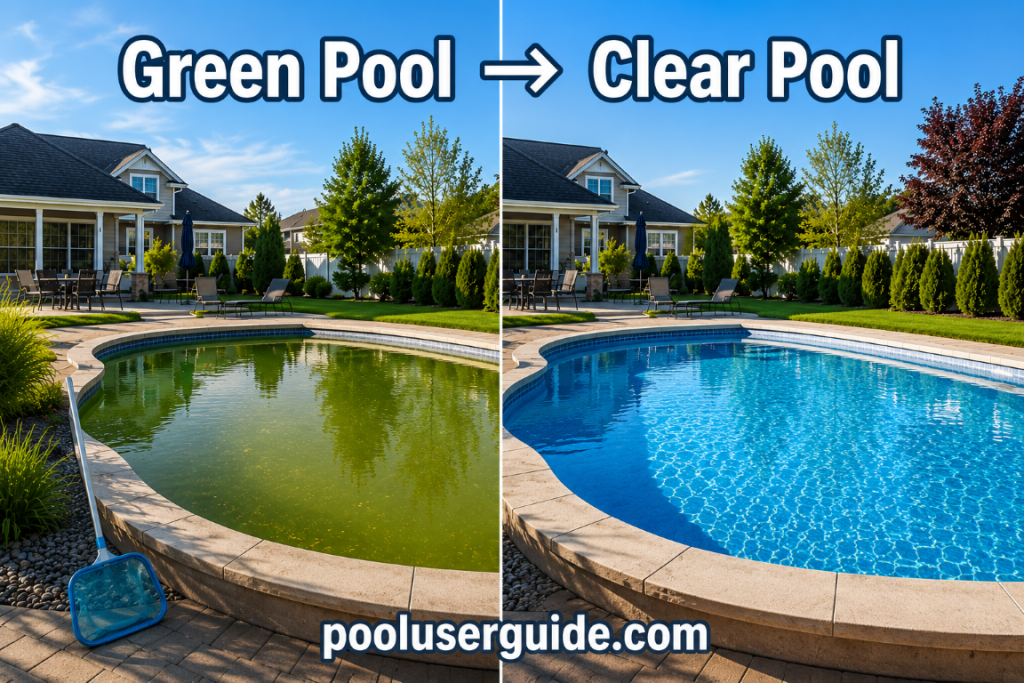 green pool to clear pool